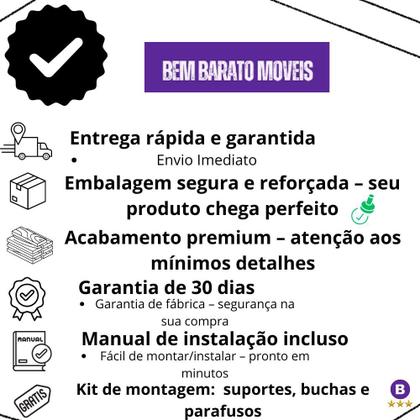 Imagem de Nicho Branco de Parede Banheiro com Prateleira MDP