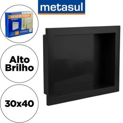 Imagem de Nicho de Parede Para Embutir *Alto Brilho* 30x40 PEQ