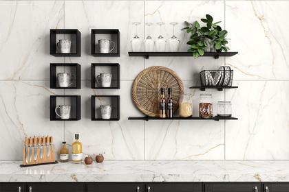 Imagem de Nicho De Parede Prateleira Duplo Decorativo Várias Cores