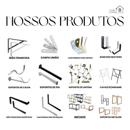 Imagem de Nicho Duplo Metalon 110x20 Dourado Metalico 02