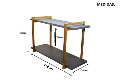 Imagem de Nicho Duplo Metalon 110x20 Dourado Metalico 02