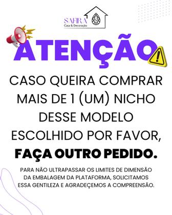 Imagem de Nicho Duplo Metalon 110x20 Dourado Metalico 02