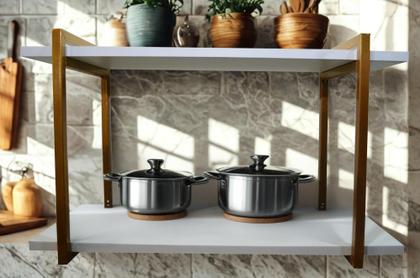 Imagem de Nicho Duplo Metalon 110x20 Dourado Metalico 02