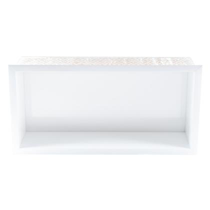 Imagem de Nicho Em Porcelanato Polido Para Banheiro Porta Shampoo Lavabo Box 60x30x 8cm - (Branco)