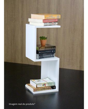 Imagem de Nicho Mesa Cabeceira S 24x24x60 Quarto Decoração - Branco