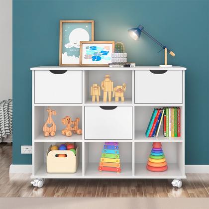 Imagem de Nicho Organizador c/ 3 Gavetas com Rodízio Roterdã Q01 - Doce Sonho Móveis