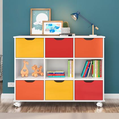 Imagem de Nicho Organizador c/ 6 Gavetas com Rodízio Roterdã Q01 - Doce Sonho Móveis