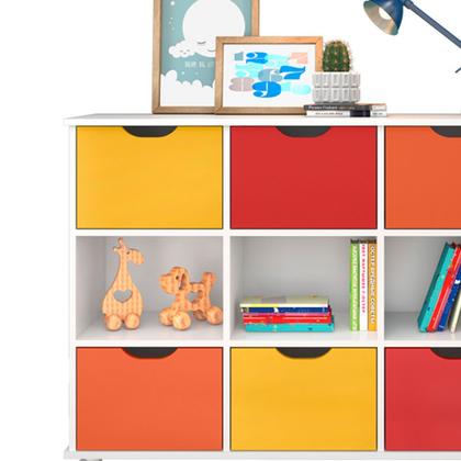 Imagem de Nicho Organizador c/ 6 Gavetas com Rodízio Roterdã Q01 - Doce Sonho Móveis