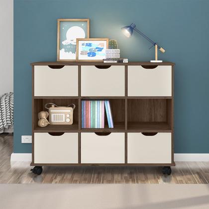 Imagem de Nicho Organizador c/ 6 Gavetas com Rodízio Roterdã Q01 - Doce Sonho Móveis