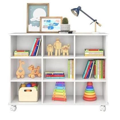 Imagem de Nicho Organizador com 6 gavetas Branco com rodízios - Qmovi