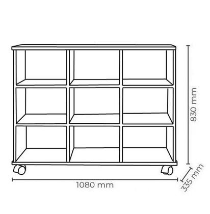 Imagem de Nicho Organizador com 6 gavetas color e rodízios - Qmovi