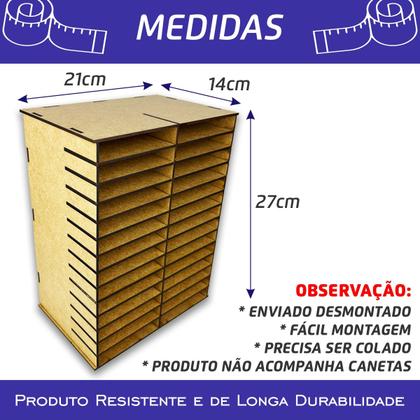 Imagem de Nicho Organizador Expositor P/ 168 Canetas Canetinhas Touch