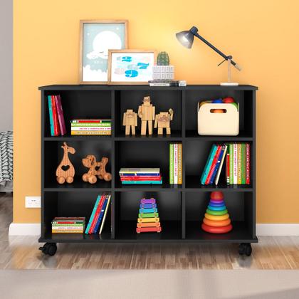 Imagem de Nicho Organizador Multifuncional com Rodízios Toys Preto - Mpozenato