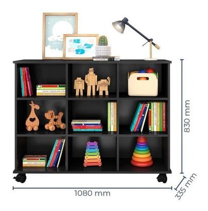 Imagem de Nicho Organizador Quarto Sala Com 04 Rodízios Amplo Espaço