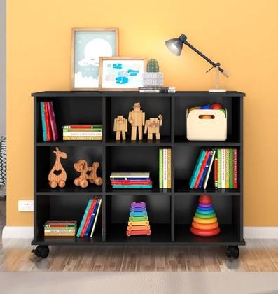 Imagem de Nicho Organizador Quarto Sala Com 04 Rodízios Amplo Espaço