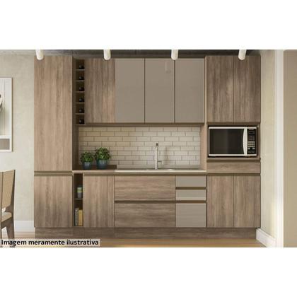 Imagem de Nicho para Cozinha c/ Porta Toalha Maxxi G740 Nogal - Kappesberg