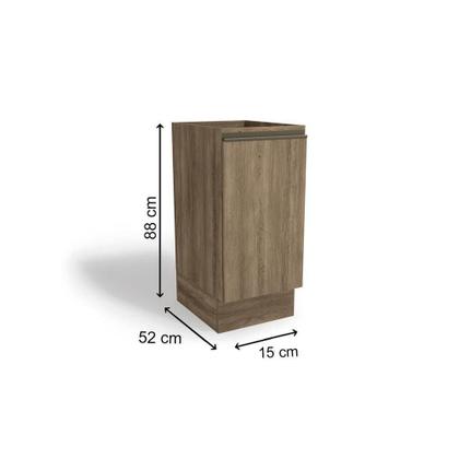 Imagem de Nicho para Cozinha Maxxi G741 c/ Tampo 40cm Nogal/Nogal - Kappesberg