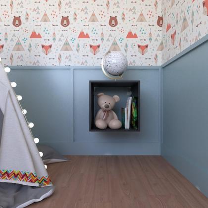 Imagem de Nicho para Quarto Infantil Bramov Móveis Preto