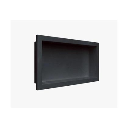 Imagem de Nicho Plástico Pvc Embutir 30cm X 60cm Preto Vulcano - Metasul