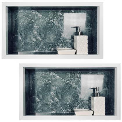 Imagem de Nicho Porcelanato Cinza Alicante Polido 02 Unidades 60x32cm