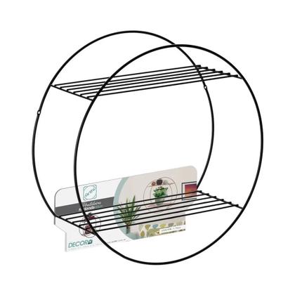 Imagem de Nicho Prateleira Em Metal Organizador Decora Black Arthi 40cm