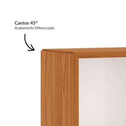 Imagem de Nicho Retangular Em Mdf Freijó Off White 99x33x24 Cm Dalla Costa Tb157jw