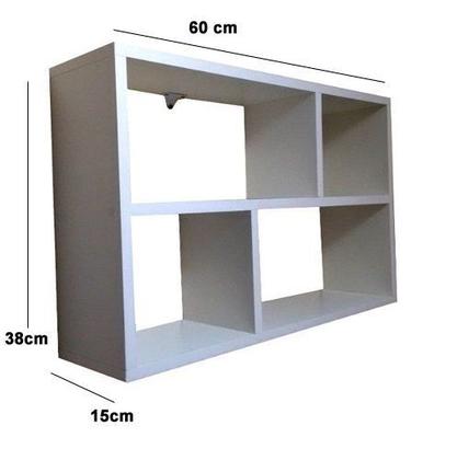 Imagem de Nicho Retangular Prateleiras 60Lx38Ax15P BRANCO
