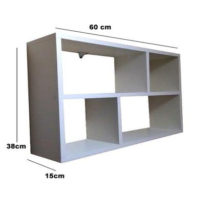 Imagem de Nicho Retangular Prateleiras 60Lx38Ax15P BRANCO