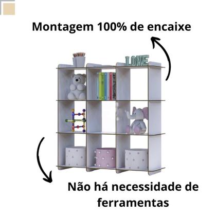 Imagem de Nicho Retro Para Decoração Com Prateleiras Estante 