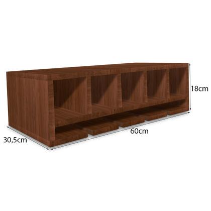 Imagem de Nicho Suporte Garrafeiro Adega Garrafa Vinho E Taças De Parede Em MDF