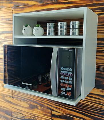 Imagem de Nicho Suporte Micro Ondas Gabinete Multiuso Cozinha Temperos