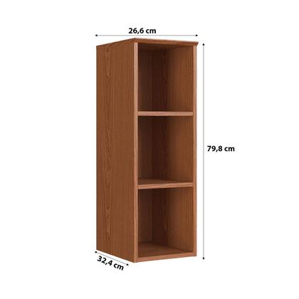 Imagem de Nicho Vertical 26,6cm 100% MDF c/ 2 Prateleiras Modulado