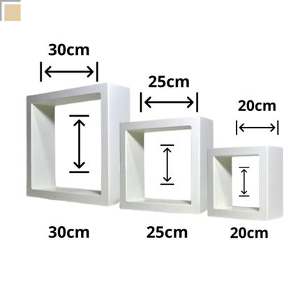 Imagem de Nichos Para Quarto De Bebê E Decoração, Enfeites, Kit C/ 3un