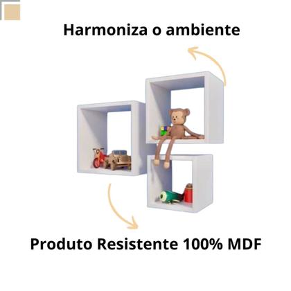 Imagem de Nichos Para Quarto De Bebê E Decoração, Enfeites, Kit C/ 3un