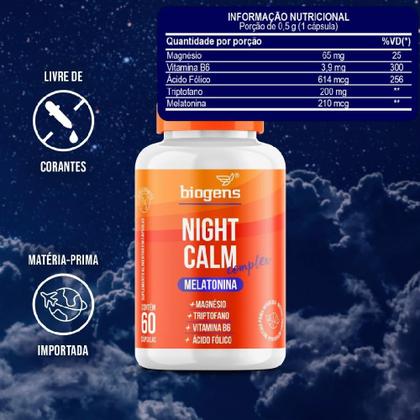 Imagem de Night calm complex 60 caps bigens