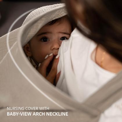 Imagem de Nilsa Cobertor Multifuncional 5 en 1 para Lactancia y Asiento de Auto 94x119 cm, Algodón Muselina