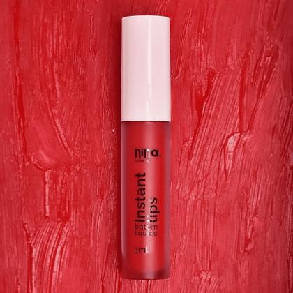 Imagem de Nina Make Up Instant Lips Batom Liquido Rubi