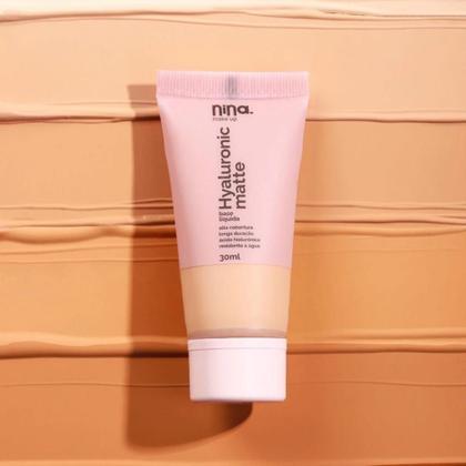 Imagem de Nina Makeup Hyaluronic Matte 2 - Base Líquida 30ml