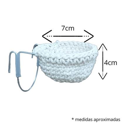 Imagem de Ninho Crochê com Suporte Vertical - Papa Capim