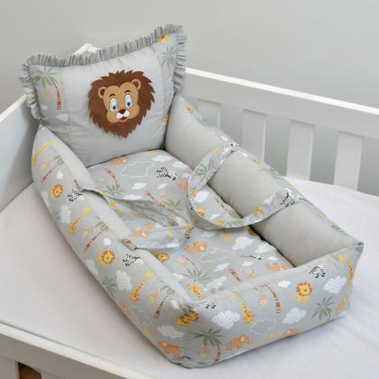 Imagem de Ninho Redutor Berço Bebê Com Almofada Tricoline 100% Algodão MENINA/MENINO