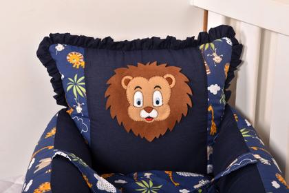 Imagem de Ninho Redutor Berço Bebê Com Almofada Tricoline 100% Algodão MENINA/MENINO