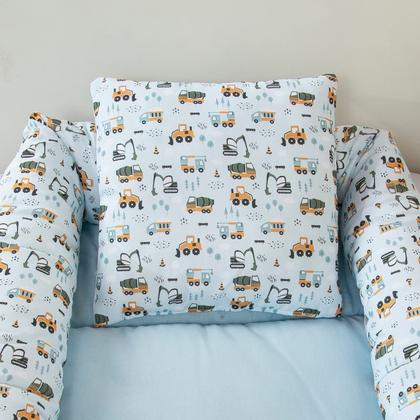 Imagem de Ninho Redutor Berço Portátil Com Almofada para Bebê Menino 2 pcs