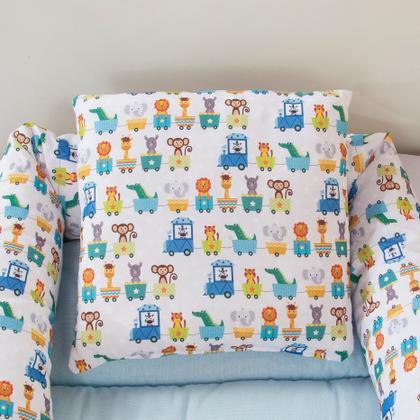 Imagem de Ninho Redutor Berço Portátil Com Almofada para Bebê Menino 2 pcs