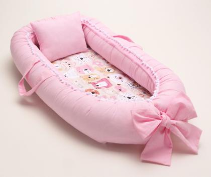 Imagem de Ninho Redutor De Berço Almofada Amamentação Trocador Cômoda Ursa Mel