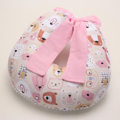 Imagem de Ninho Redutor De Berço Almofada Amamentação Trocador Cômoda Ursa Mel