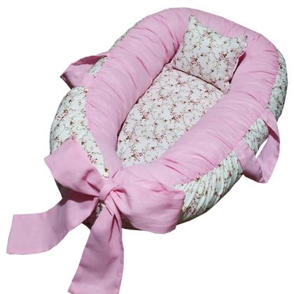 Imagem de Ninho Redutor para Bebê Berço 100% Algodão - Mãe e Filho Enxovais