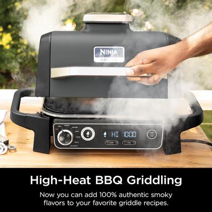 NaoFIRE Ninja Woodfire Chapa de Grelhar Outdoor, Revestimento Cerâmico