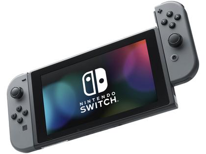 Nintendo Switch Nintendo Switch HAC-001(-01) Nintendo Switch 32GB HAC-001-01 1 Controle Joy-Con - Cinza