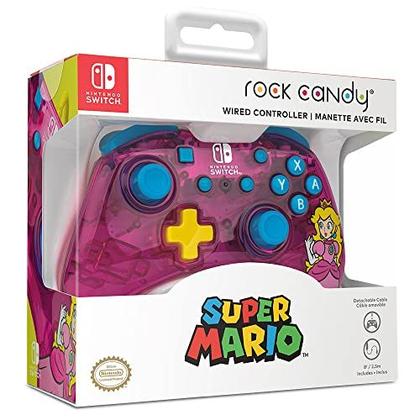 Imagem de Nintendo Switch Controller com Design Ergonômico - Rock Candy por PDP - Bubblegum Princess Peach