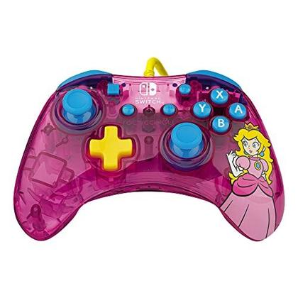 Imagem de Nintendo Switch Controller com Design Ergonômico - Rock Candy por PDP - Bubblegum Princess Peach